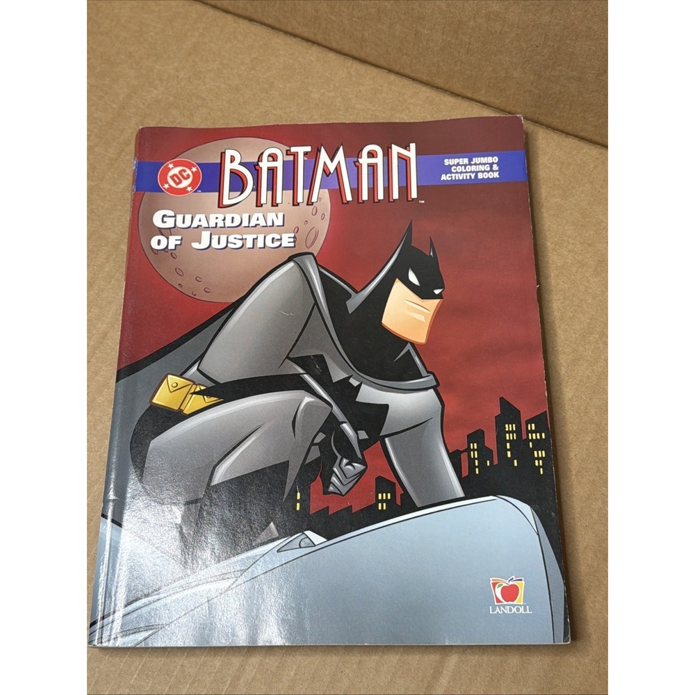 DC Comics Batman Guardian Of Justice Coloring Book 1999 Unused RARE